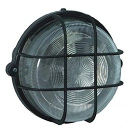 Coloured Round Light IP44 Black