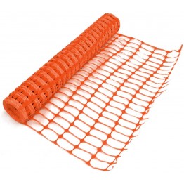 Barrier Net Mesh, Orange, 50 meter roll
