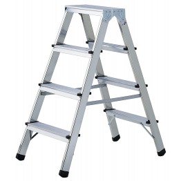 Double-Sided Stepladder Aluminium Professional Quality 3 x 2 Rungs