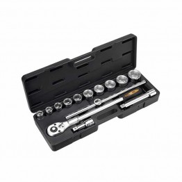 3/4'' socket wrench set in plastic case with 14 piece HR High Resistance Alyco-HR-192582