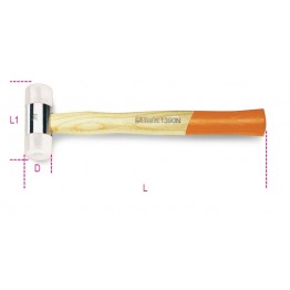 Nylon face hammers, wooden shafts,1390N