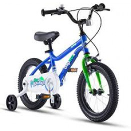 CHIPMUNK MOON 5 18" KIDS BICYCLE FOR BOYS AND GIRLS IN BLUE