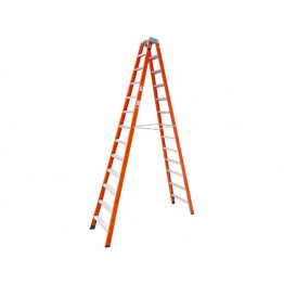 26 Steps Scissors Fiberglass Double Access A Ladder Professional, EFR9924, 4m, 13ft