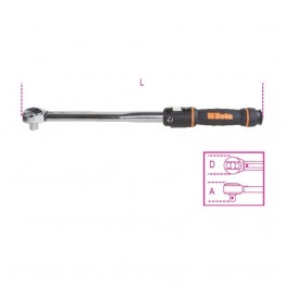 3/8'' Click-type torque wrenches with reversible ratchets, for right-hand tightening, torque accuracy: ±3% 666N/5