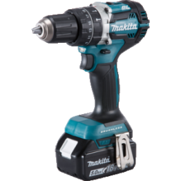 Cordless Combi Hammer Drill 18V,13 mm, DHP484RTJ 2 x Battery 5.0 Ah & Charger