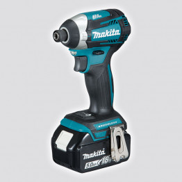 Brushless Cordless Impact driver 1/4", 18V, 1 x battery 5Ah and charger,  DTD152, DTD154