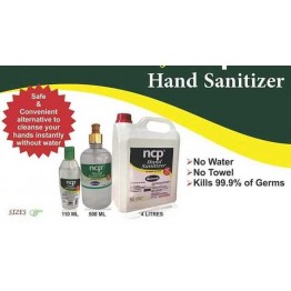 NCP Hand Sanitizer, 110ml, 500ml, 4ltrs