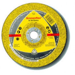 Kronenflex Grinding wheel A 24 Extra, 180 x 22.23 x 6 mm, Depressed for Metal - 1pc - KL341302