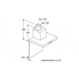 Box Type Wall-mounted cooker hood 90 cm Stainless steel - DWB94BC51B/ DWB09W452B