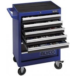 7 drawer mobile trolley without panel, Alyco 192710, 680x460x1000 mm 65 Kg