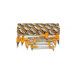 Set of 10 offset Hexagon Key Wrenches in Box 96TAS/10