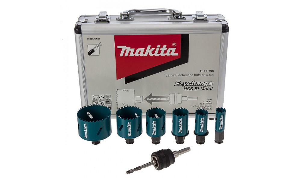 Hole saw set makita store