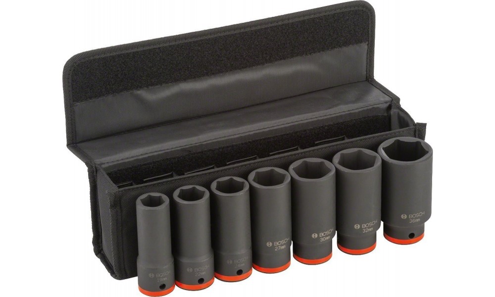 Bosch 2608551104 Impact Deep Socket Set 3 4 Drive 7 Piece 90mm Mamtus