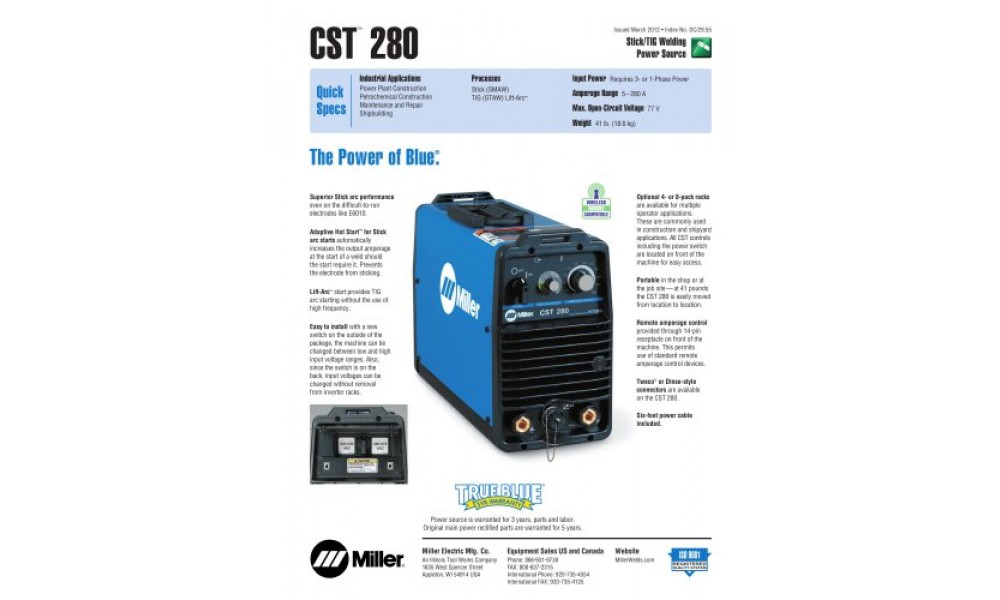 Miller top cst 280