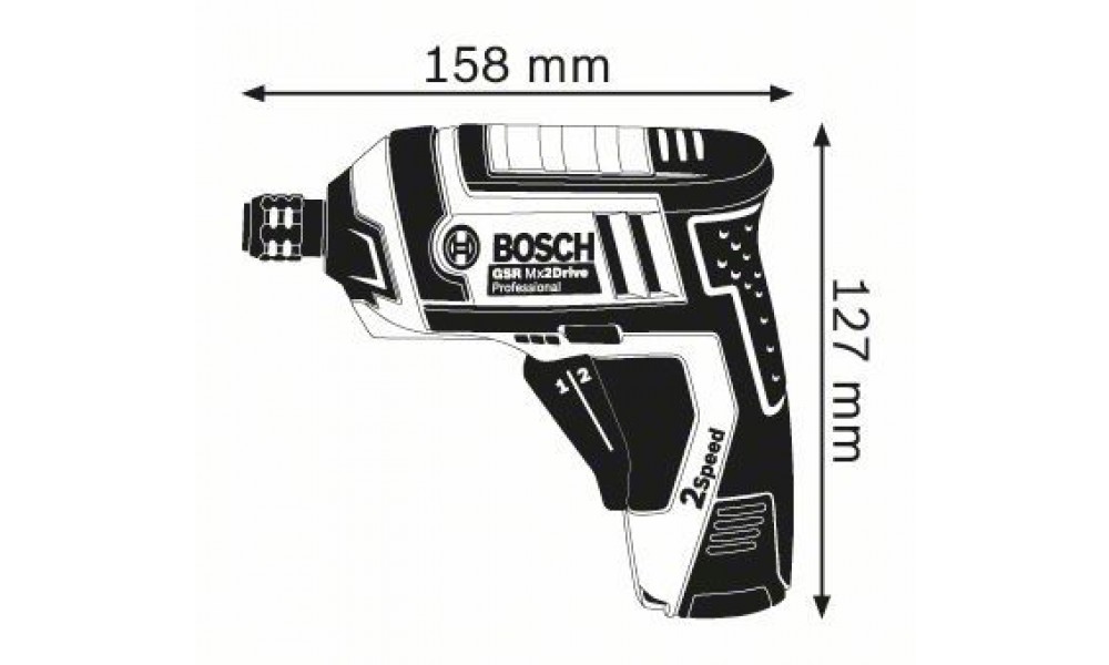 Bosch 06019A2101 Cordless Screwdriver GSR Mx2Drive Mamtus