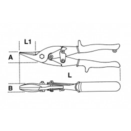 COMPOUND LEVERAGE SHEARS,STRAIGHT BLADE -250mm