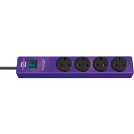 hugo! Extension Socket 4 Way Violet 2m 05VV-F3G1.25 GB 1150613134