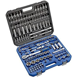 Alyco 155 Piece Socket Wrench Set, 1/2,1/4,3/8"