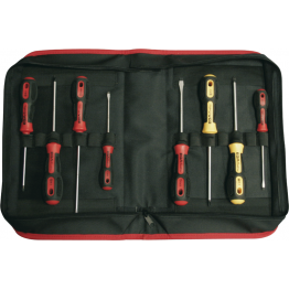 Set of 8 Screwdrivers MEC-PH  Mastertork in Zipper Case, 55517