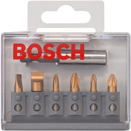 7-piece screwdriver bit set, Max Grip version (mixed) 25mm