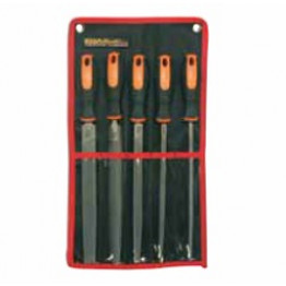 10" Set of 5pc Bastard File with Handle, 63760