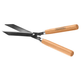 Hedge Shears with Wooden Handle and Metal Blades