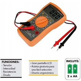 Digital Multimeter, Orange, Alyco 119339 