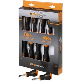 Set of 10 Screwdrivers, 1203/D10N 