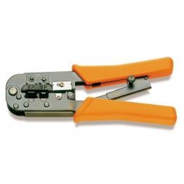 Ratchet crimpling plier for telephone terminals and data transmission, 1601