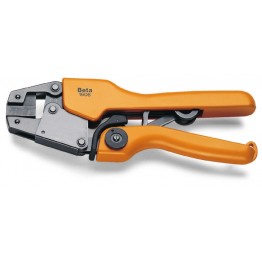 Heavy duty crimping pliers for cylindrical terminals, 1606
