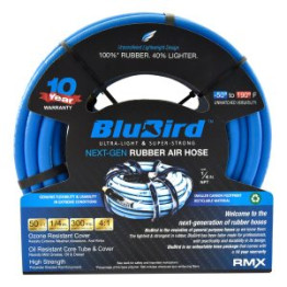 BluBird Rubber Air Hoses 1/4" 50M BB1450 (Without Fittings)