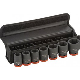 7pc Set of Impact Sockets 3/4" Drive, 50mm