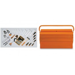 Complete Mechanical Tool box  with Assortment of 45 tools for Universal use