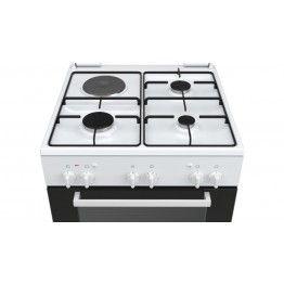 Freestanding 3Gas/1Electric Cooker (White) 60cm  HGA23A120S