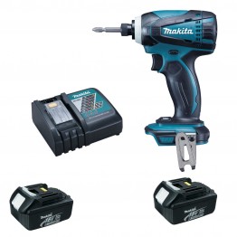 1/4" Cordless Impact Driver 18V, 2 x 3Ah batteries & charger, DTD146RFE