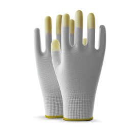 Kasyer Touch Screen Plus Polyester White Glove, Size 10 - 3 Pairs (Packed)