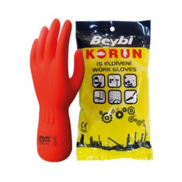 Korun Normal Strong Industrial Latex Glove Size 9 - 1 Pair.