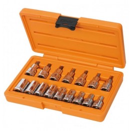1/2''drive Torx socket Allen Key set, 923FTX with 16 accessories, T20-T50, E10-E24, 009230944