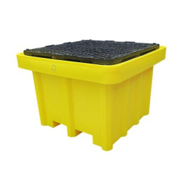 POLYETHYLENE TANK OF DUMP AND STORAGE FOR 1 IBC TANK OF 1000 l