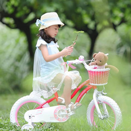 Stargirl, RB16G-1, 16" Girls Bicycle For 3-9 Years In Pink