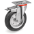 200mm Standard Rubber Wheels, Pressed Steel Discs, Swivel top Plate Bracket type NL, 535406