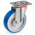 80mm Impact Polyurethane Wheels, Polyamide 6  Centre, Swivel Top Plate Bracket type NL 614801
