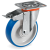 80mm Impact Polyurethane Wheels, Polyamide 6  Centre, Swivel Top Plate Bracket type NL 614901