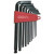 Set of 10 Ballpoint Hexagonal Key Wrenches 1,5mm -10mm Long, 61496