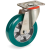 200mm TR-ROLL Polyurethane Wheels,Aluminium centre, swivel top plate bracket type P 627516