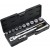 3/4'' socket wrench set in plastic case with 14 piece HR High Resistance Alyco-HR-192582