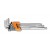 Set of 9 ball head offset hexagon key wrenches, extra-long model, 96LBP/SC9