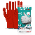 Beybi Kasyer Non coated Seamless Polyester Hygiene Glove 13G red Size 9, 5 Pairs (Packed)