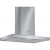 DIB097A50 Brushed Steel Island chimney hood, 90 cm