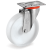 80 mm Polyamide 6 solid wheels, swivel top plate bracket type NL 684501